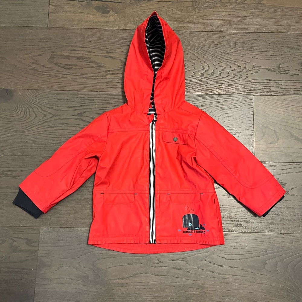 Obaibi designer kids rain jacket 23M EUC retail $139